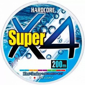 Плетеный шнур YO-ZURI DUEL PE HARDCORE SUPER X4 300m #0.8 5COLOR 6.4Kg (0.15mm)