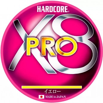 Плетеный шнур YO-ZURI DUEL PE HARDCORE X8 PRO 300m #1.2 5COLOR 12.0Kg (0.19mm)