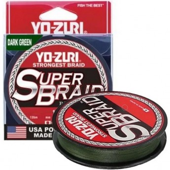 Шнур плетеный YO-ZURI PE SUPERBRAID 0,32мм, 274 м Green