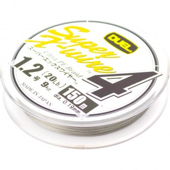 Шнур YO-ZURI PE SUPER X WIRE 4 SILVER 150м 1.2/0.191мм 9.0кг